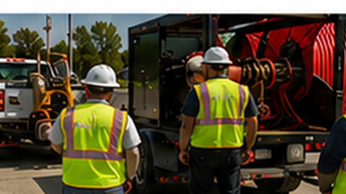 Utility support crew and telecommunications equipment
